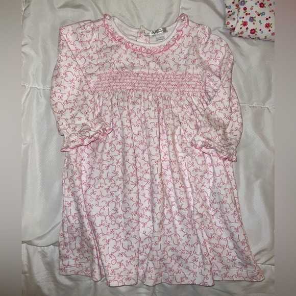 Kissy Kissy Other - Kissy kissy bow smocked gown 2
